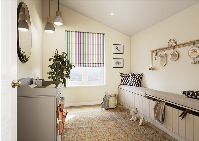 The British Stripe Co. George, Blackpool No.1 - Twist&Fit Roman Blind - Image 7